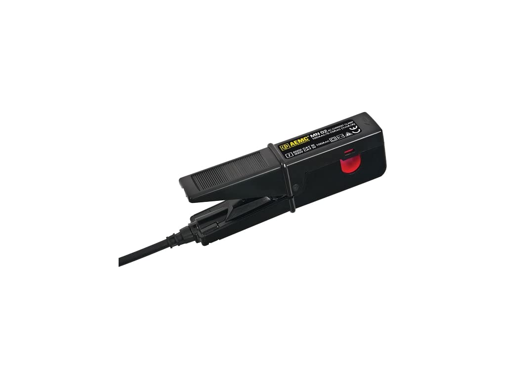 AEMC MN02 Compact AC Current Probe - 50mA to 100A Range, 1mA/A Output with 5ft Lead | Perfect for Electrical Testing, HVAC Maintenance & Industrial Measurements