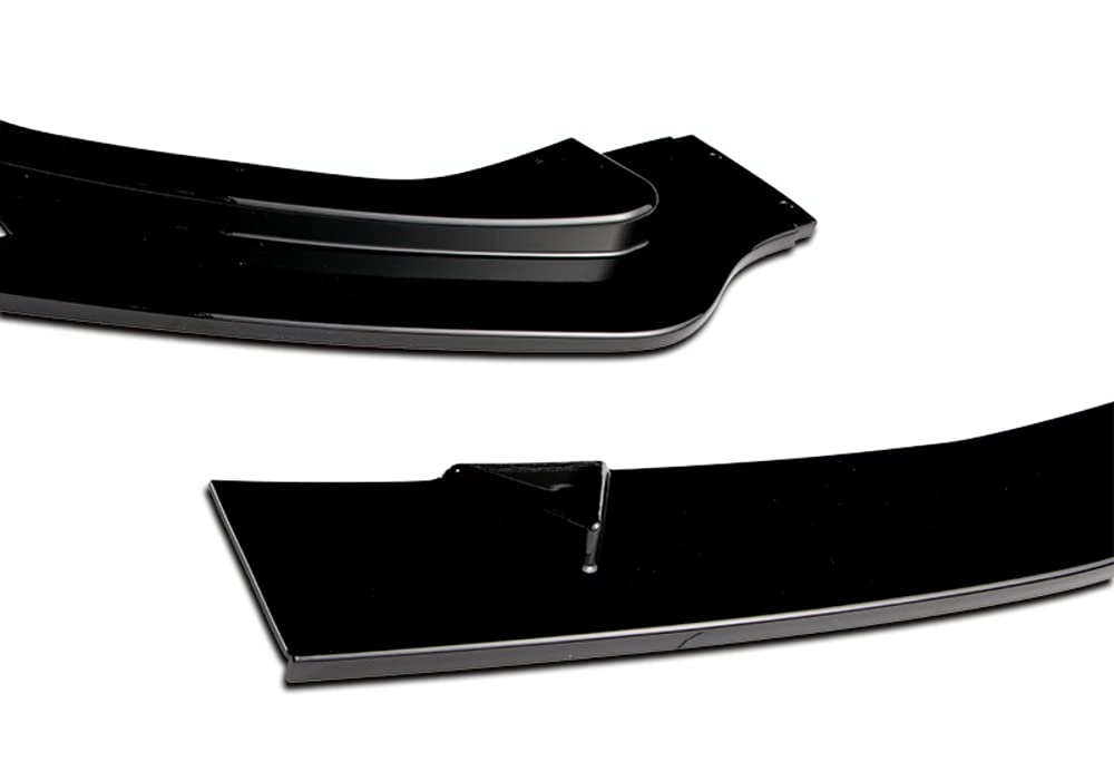 Q1-TECH Front Bumper Lip Spoiler for 2014-2017 Infiniti Q50 - Glossy Black ABS Body Kit Splitter | Enhances Aerodynamics & Sporty Look for Street Racing & Car Shows