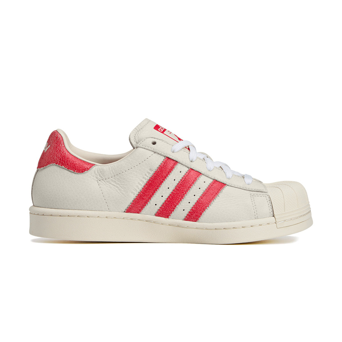 Avavav Superstar Modified Sneakers - Crystal White & Red Colorway | Trendy Women's Fashion Shoes for Casual Wear & Street Style
