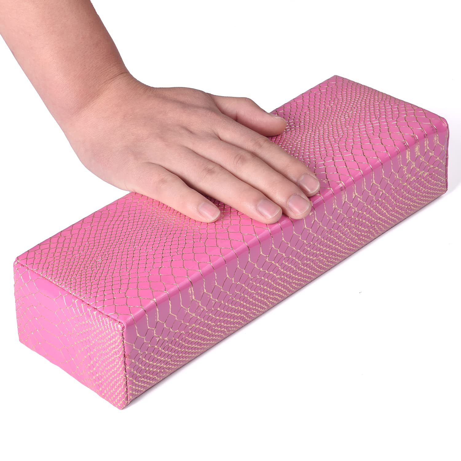 **Professional Nail Tech Arm Rest - Easy to Clean PU Leather Hand Rest Cushion for Acrylic Nails, Soft & Waterproof Nail Art Support (Orchid) - Perfect for Salon, Home Manicures & Nail Art Enthusiasts**