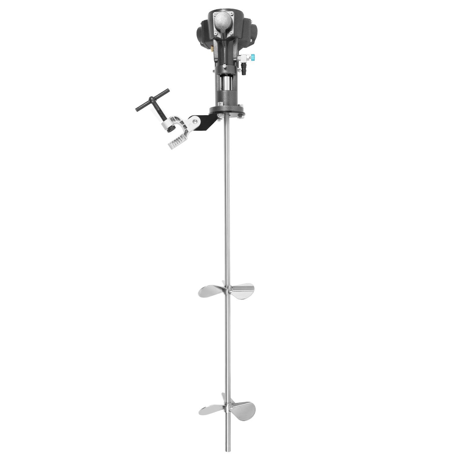 1/2HP Pneumatic Paint Mixer - 50 Gallon Stainless Steel Industrial Paint Blender - Automatic Air Agitator for Coating, Ink & Paint Mixing - Perfect for Automotive, Construction & Manufacturing Workshops
