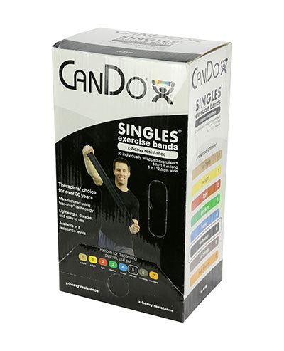 CanDo Pre-Cut Exercise Bands for Strength Training, Physical Therapy, and Home Workouts – Latex Resistance Bands for Fitness, Rehabilitation, and Stretching