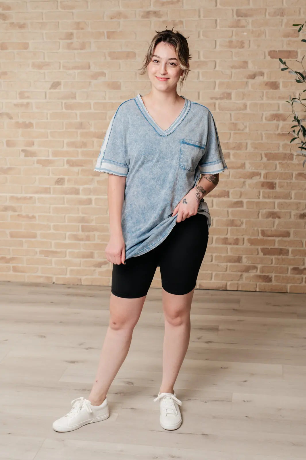 Stylish Denim Mini Dress with Mineral Wash - Perfect for Casual Outings, Dates & Summer Fashion