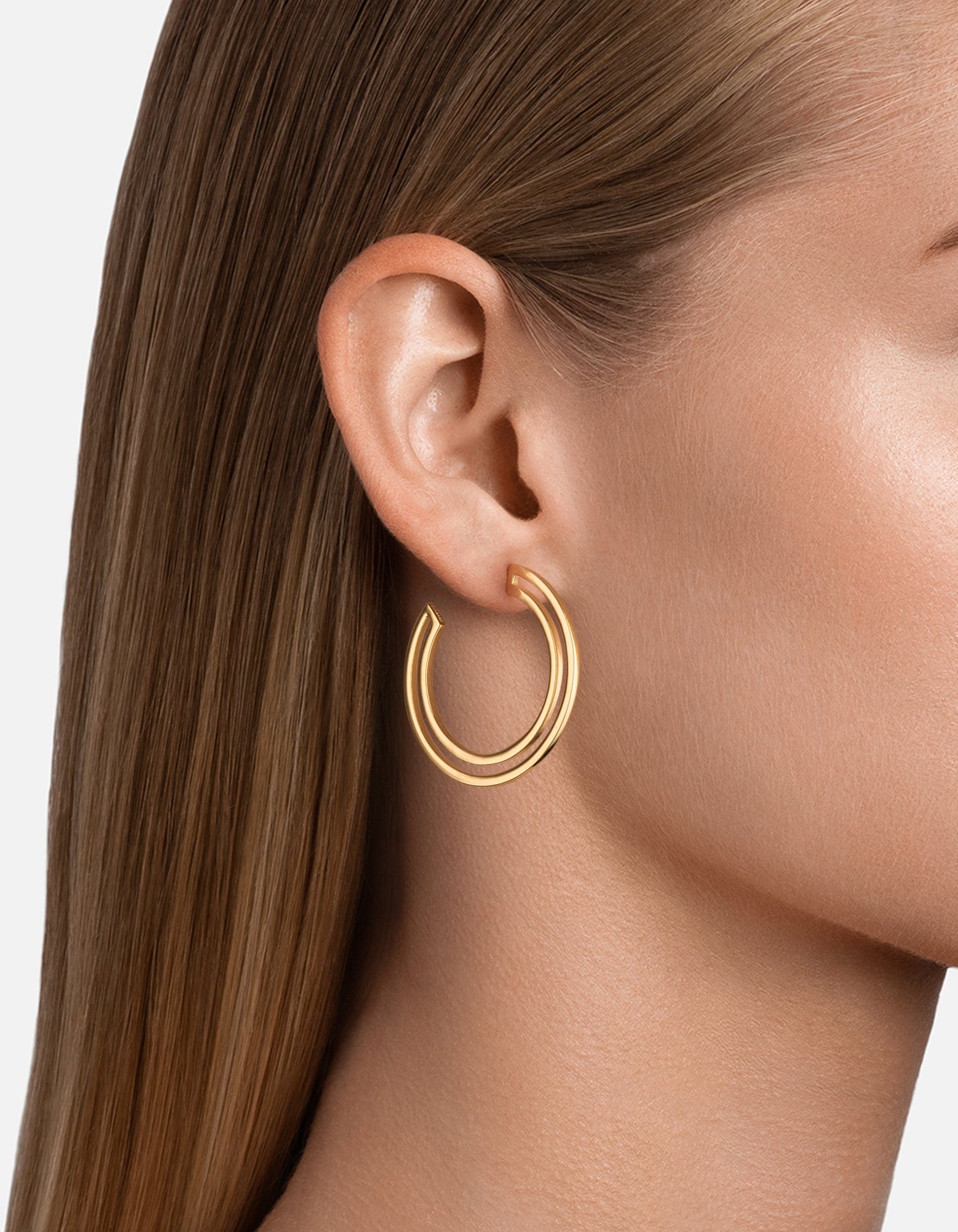 Hailee Gold Vermeil Hoop Earrings for Women - Elegant & Hypoallergenic Jewelry for Everyday Wear, Parties & Gifts