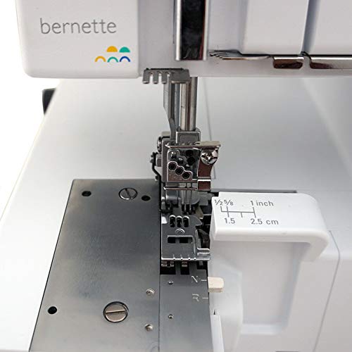 Bernette b48 Serger Overlock Coverstitch Machine - Professional 4-Thread Sewing for Garments & Crafts | Perfect for Home Tailoring, DIY Projects & Fashion Design
