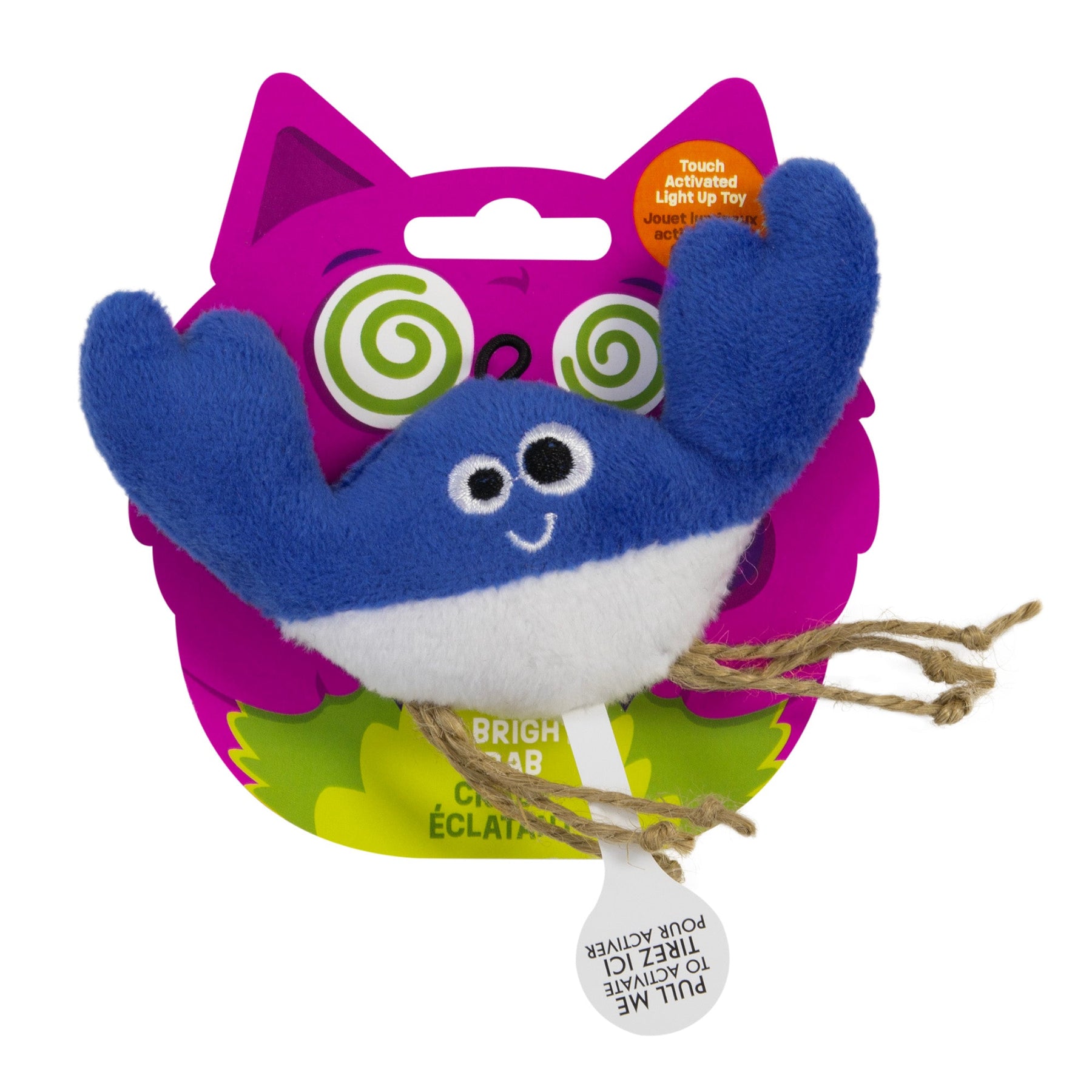 Mad Cat Bright Crab Toy - Interactive Cat Toy for Indoor Play, Fun Exercise & Mental Stimulation for Kittens & Adult Cats
