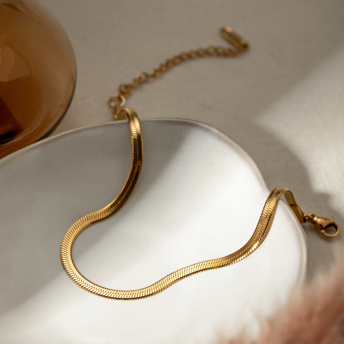 18K Gold Plated Ankle Bracelet for Women - Elegant Adjustable Chain Foot Jewelry - Perfect for Beach, Wedding & Boho Fashion Accessories
