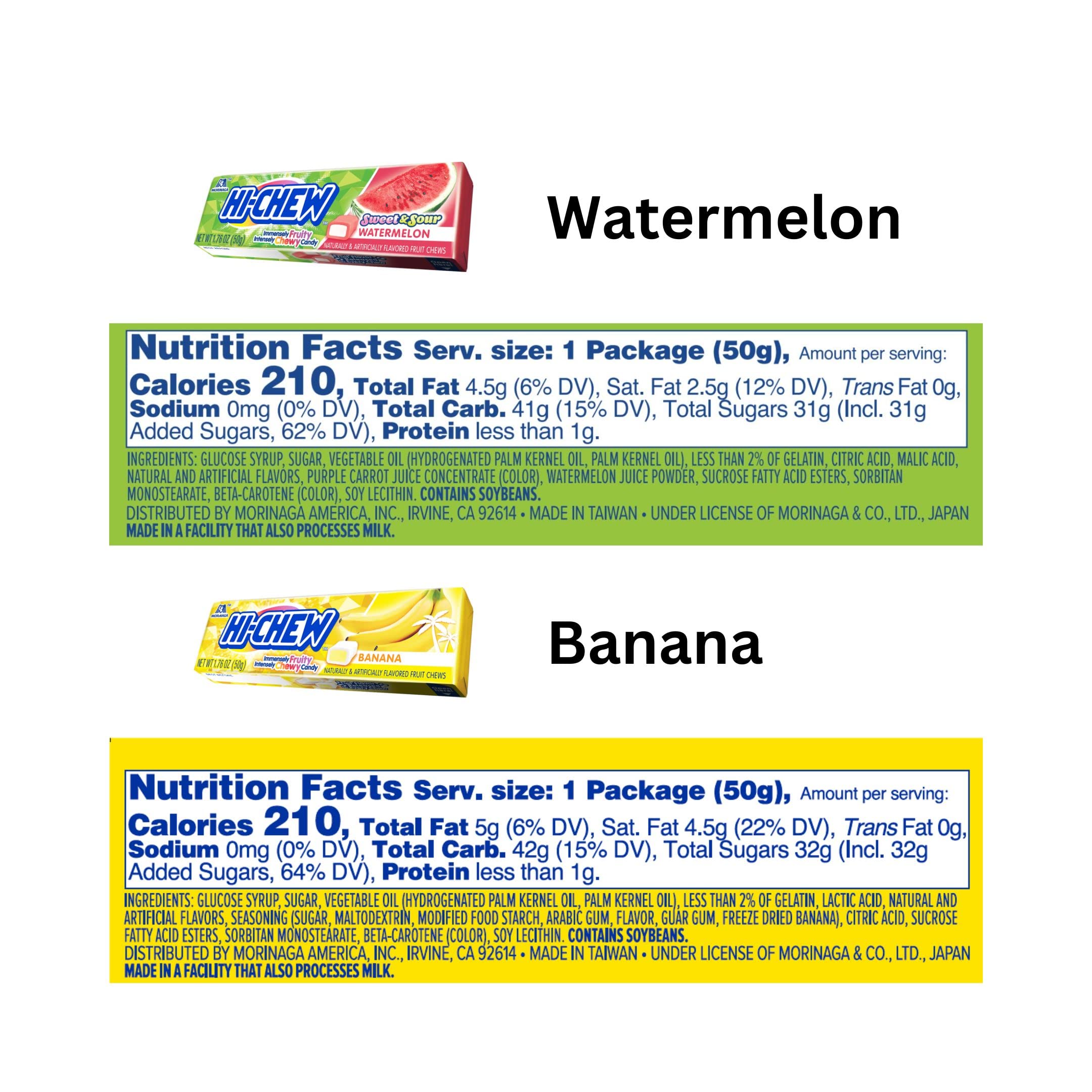HI-CHEW Variety Sticks, 8-Pack Soft & Chewy Candy (1.76oz Each) - Bulk Individually Wrapped Fruity Flavors Candy - Perfect for Parties, Office Snacks & Halloween Treats