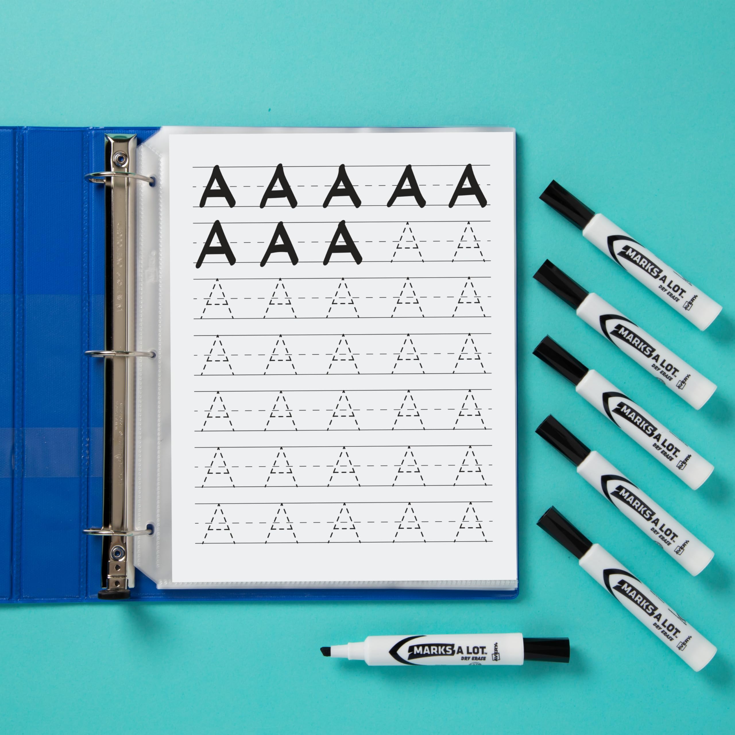 **AVERY Marks A Lot Bulk Value Pack Dry Erase Markers - 200 Black Chisel Tip White Board Markers (24445) for Office, Classroom & Home Use**