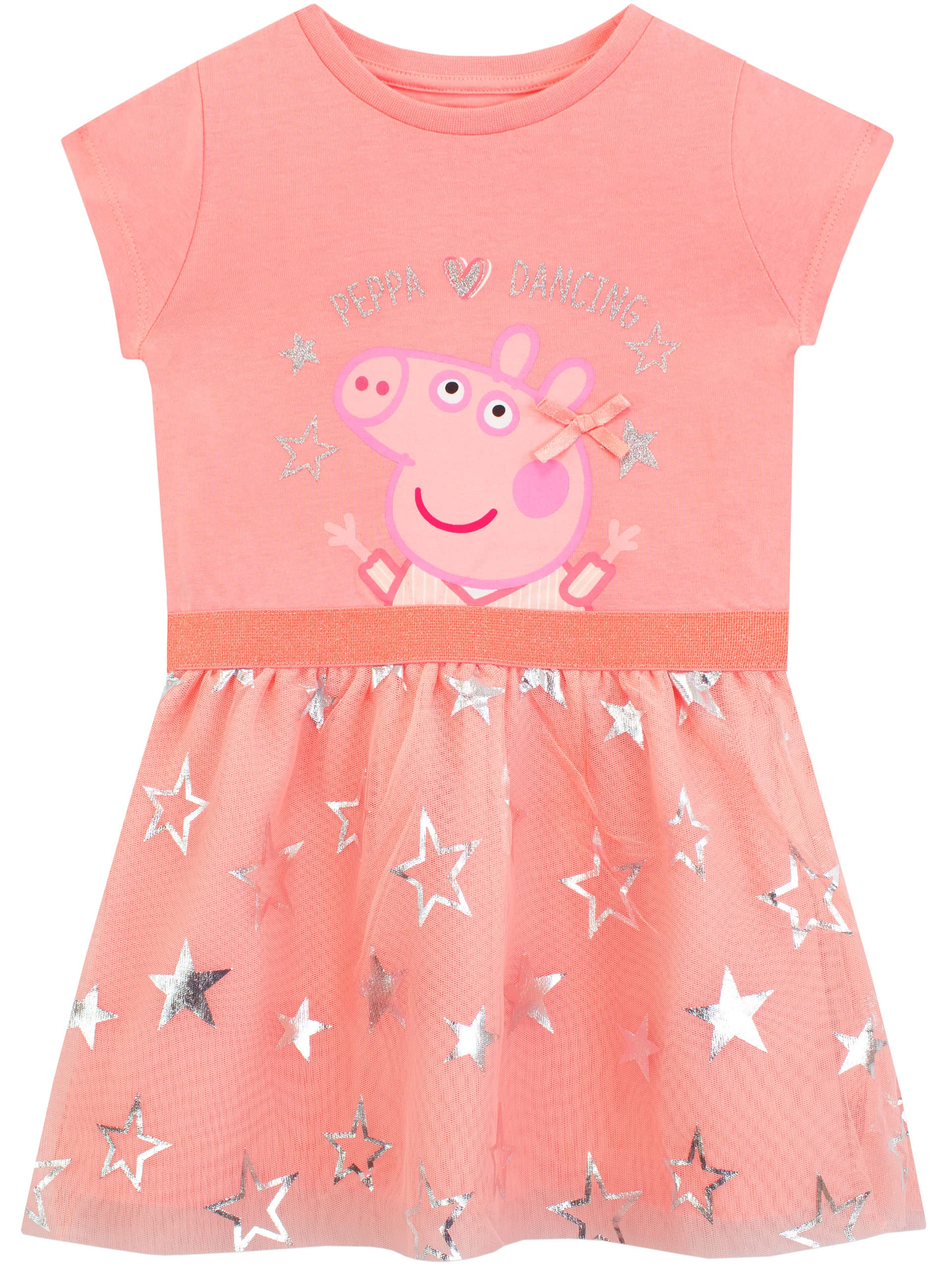 Peppa Pig Girls Pink Dress - Cute Cartoon Character Outfit for Toddler & Kids - Perfect for Birthday Parties, School Events & Playdates