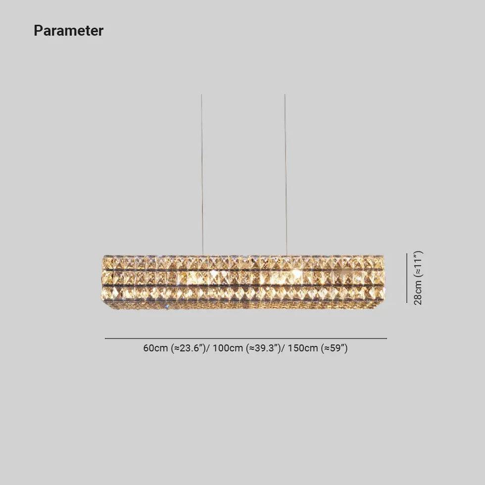 Diamond Cut Luxury Crystal Modern Pendant Light - Elegant Ceiling Fixture for Dining Room, Living Room, Bedroom & Foyer Lighting