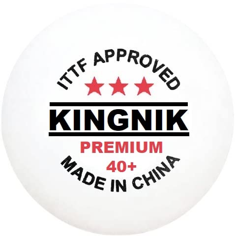 KINGNIK Premium 40+ 3-Star ITTF Approved Table Tennis Balls - Official Competition Ping Pong Balls for Tournaments & Training - Perfect for Home, Club, and Professional Play