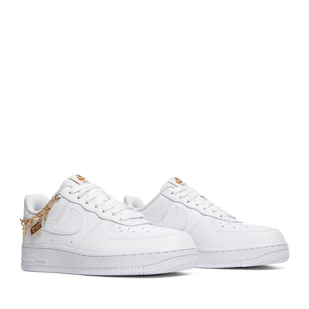 Nike Air Force 1 WMNS Triple White Pendant LX - Women's Fashion Sneakers for Casual Wear, Street Style & Everyday Comfort