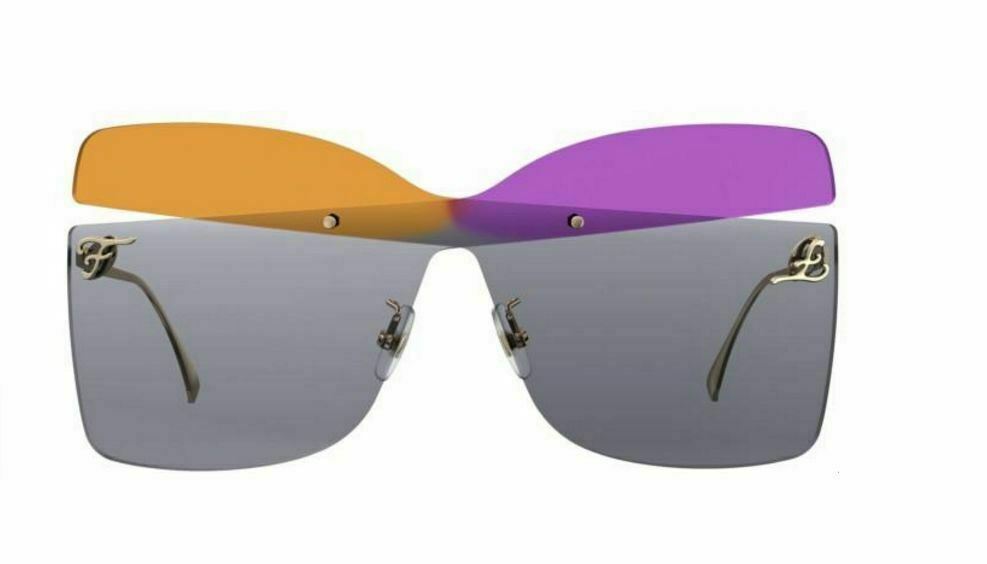Fendi FF 0399/S 001B/9O Beige Violet Sunglasses for Women - Luxury Designer Fashion Sunglasses with UV Protection - Perfect for Beach, Travel & Summer Outfits