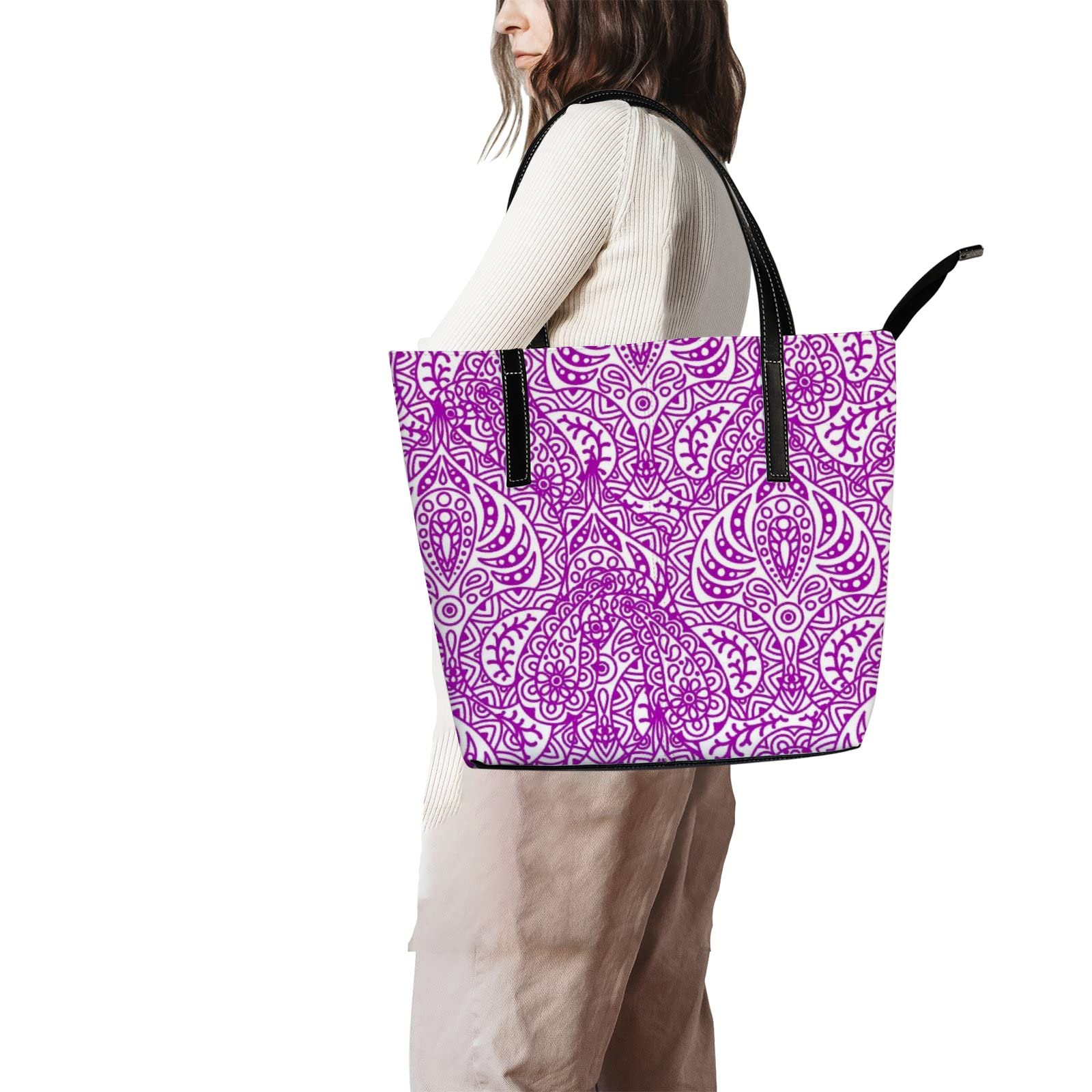 Stylish Genuine Leather Tote Bag for Women - Fashionable Crossbody Handbag with Adjustable Strap - Perfect for Work, Travel & Everyday Use