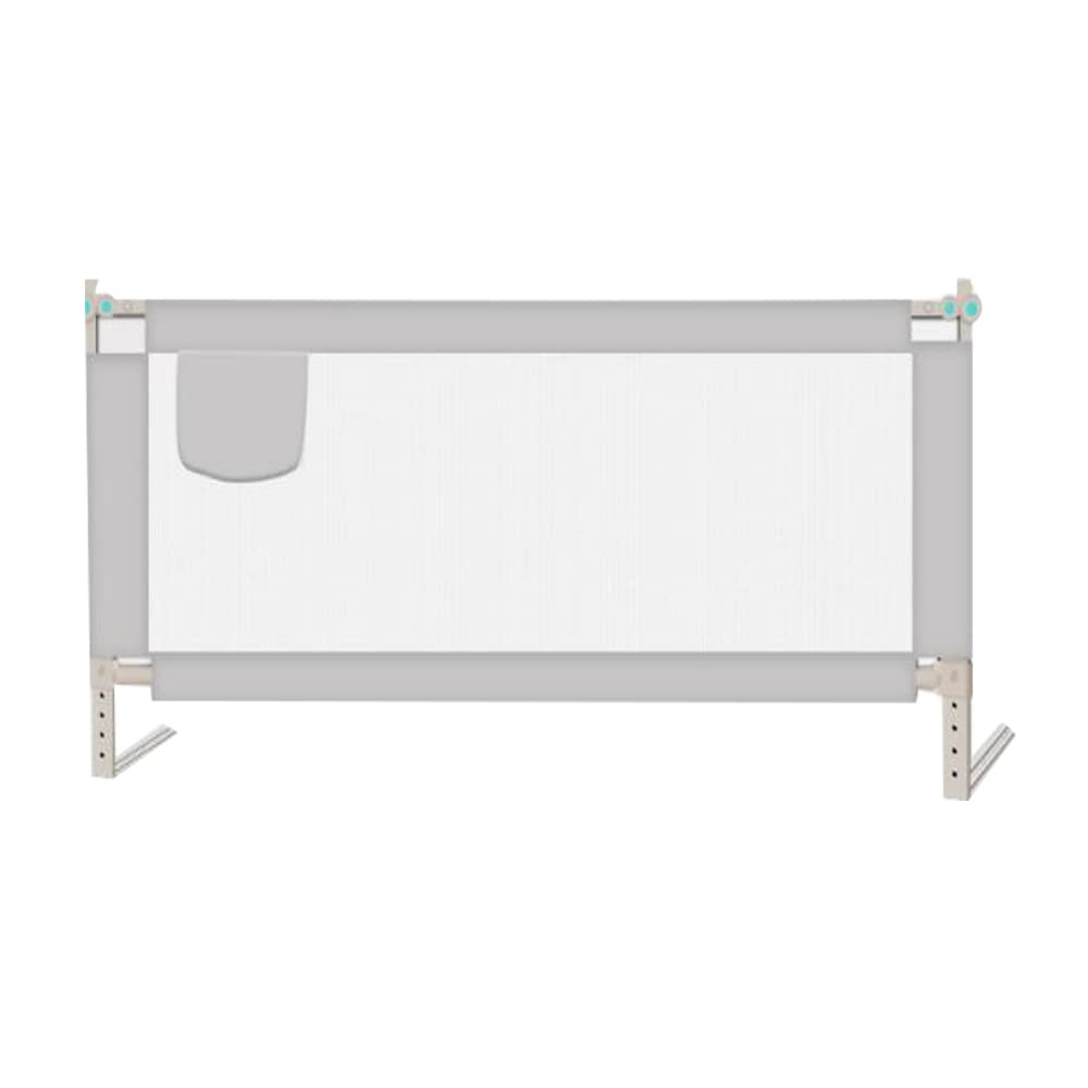 NC Toddler Bed Rails Guard - Double Automatic Child Lock, Adjustable Height Safety Rail for Fall Protection | Portable Bed Railing for Kids (3 Sizes) | Perfect for Toddler Beds, Daycare Centers & Travel