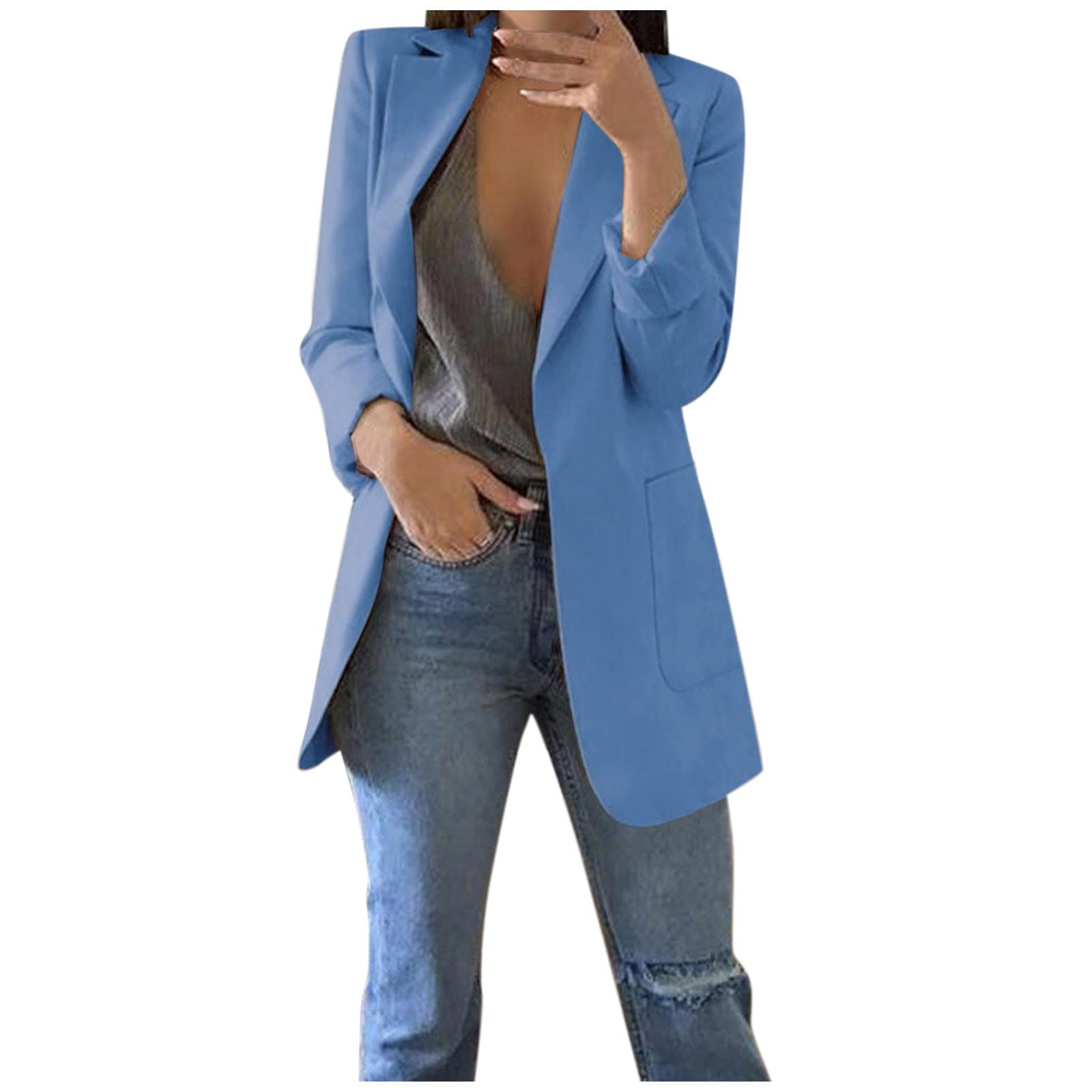 Women's Open Front Blazer Dress - Office & Work Wear