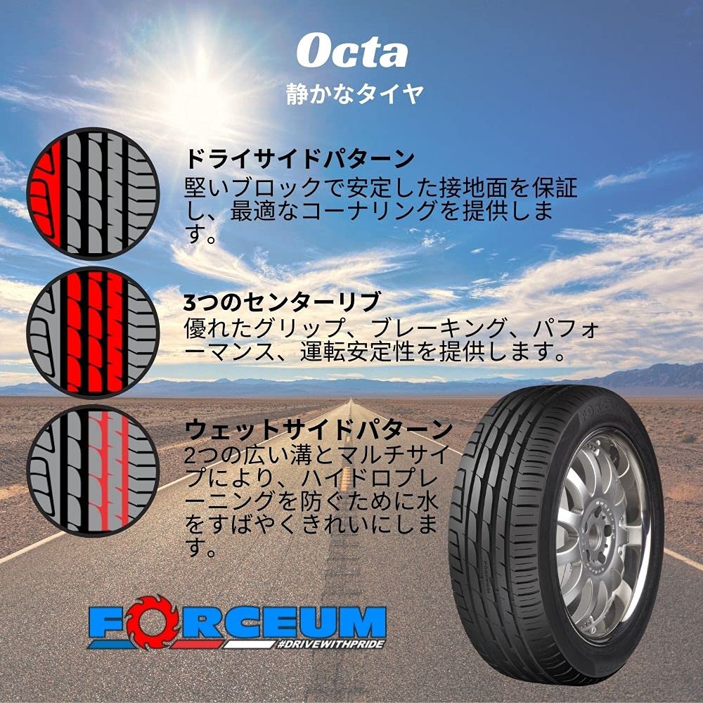 Forceum Octa All-Season 245/40R20 99Y XL High Performance Passenger Tires - Durable Traction for All Weather Conditions, Ideal for Sedans & SUVs