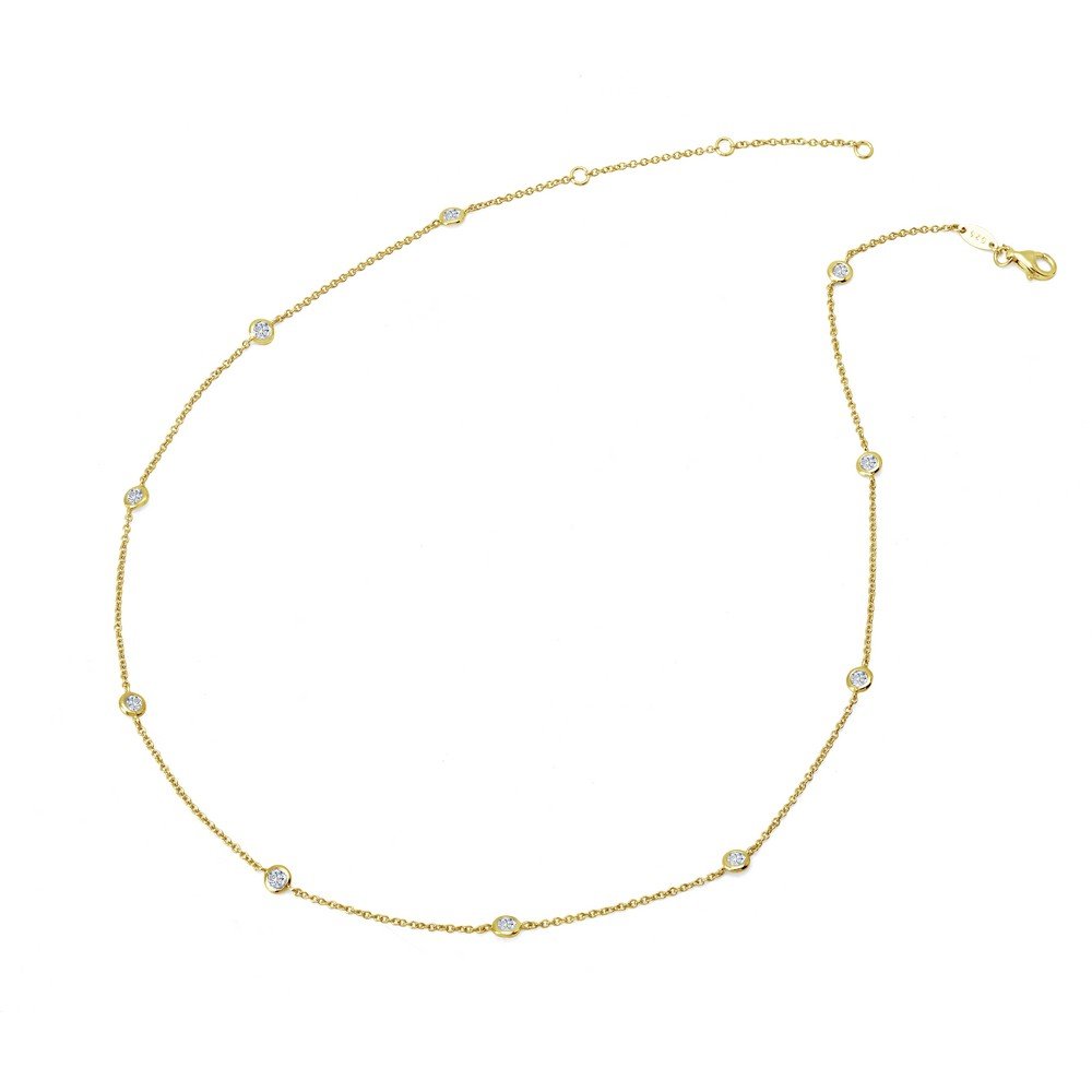 Classic Station Necklace for Women - Elegant Minimalist Layering Chain Jewelry - Perfect for Everyday Wear, Date Night & Special Occasions