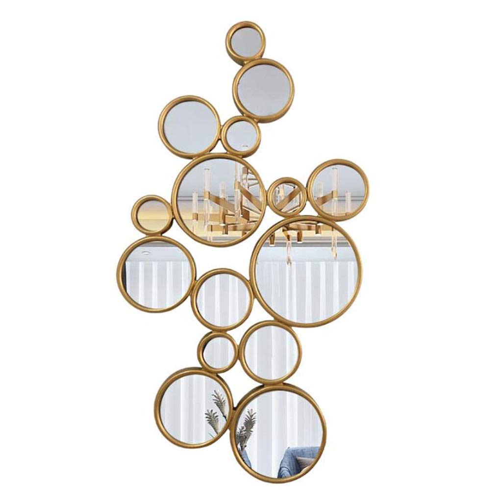Vintage Sunburst Wall Mirror - Decorative Starburst Metal Mirror for Bathroom, Living Room & Kitchen Decor | Elegant Retro Hanging Mirror for Home & Office Interior Design