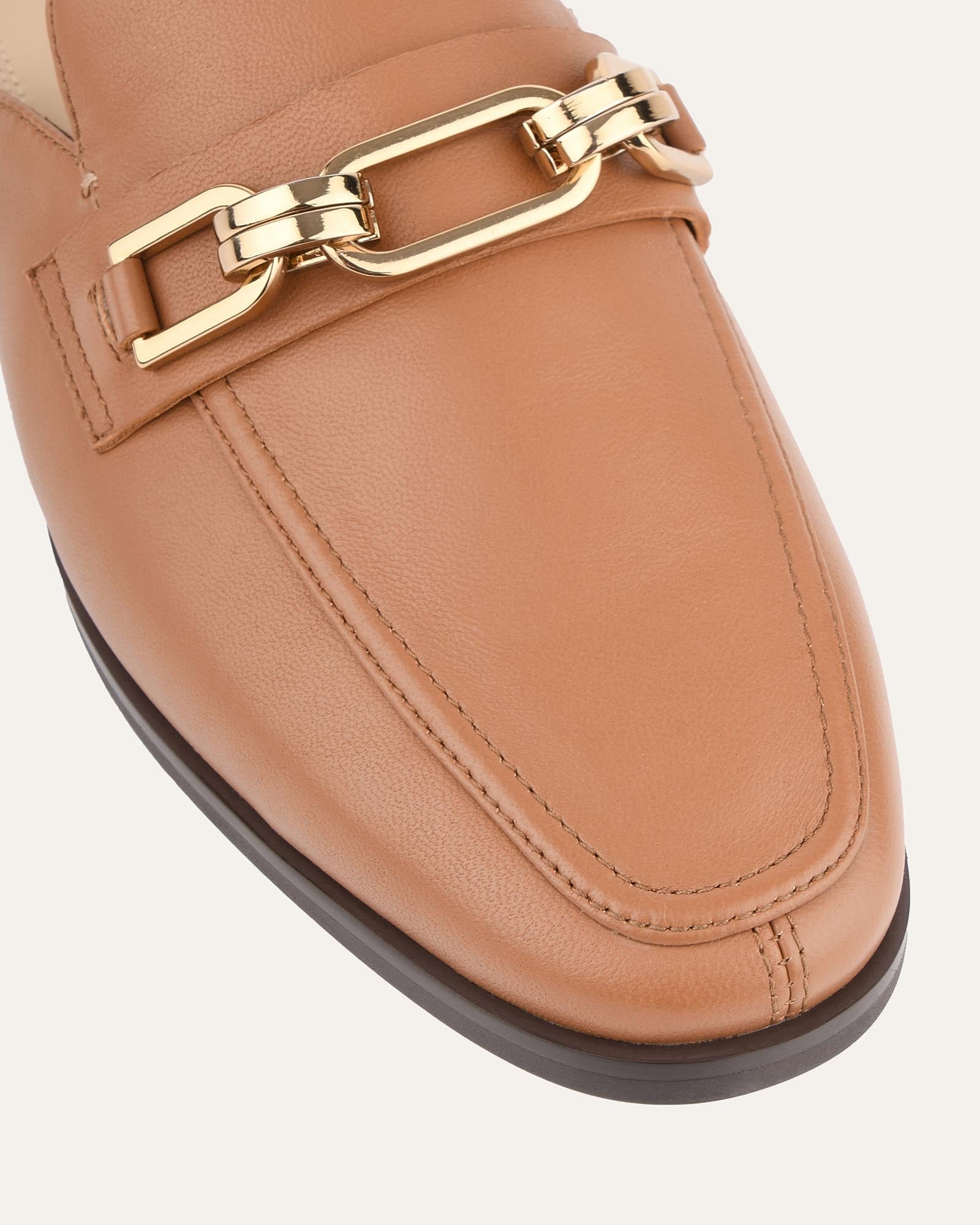 REIGN Loafers for Men - Genuine Tan Leather Slip-On Shoes | Comfortable & Stylish Casual Wear for Office, Travel & Everyday Use