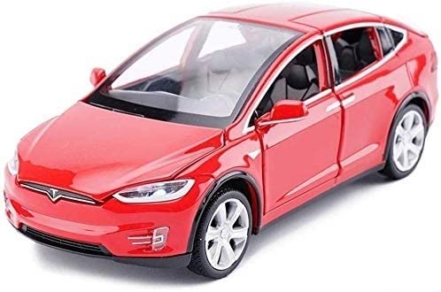 ARNIYAVALA 1:32 Scale Alloy Diecast Car Model X - Pull Back Toy with Lights & Music, Mini Vehicle Toy for Kids Birthday Gift (Red) - Perfect for Playtime, Collecting & Display