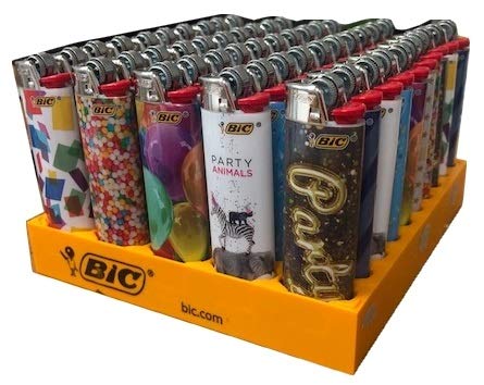 Bic Birthday Party Lighters - 50 Count Bulk Pack for Celebrations, Candles, and Party Decorations | Perfect for Birthdays, Weddings, and Special Events