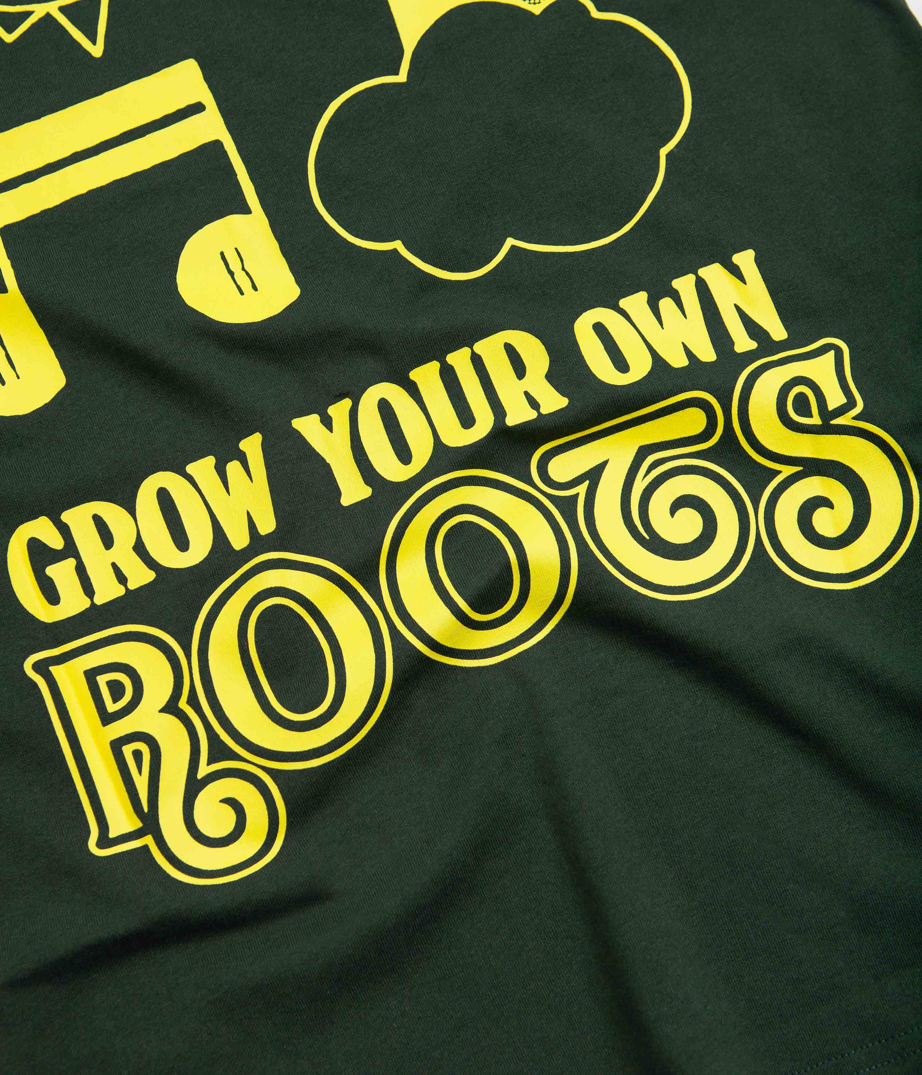 Butter Goods Grow T-Shirt for Men - Dark Forest Green Cotton Tee - Casual Streetwear & Outdoor Activities