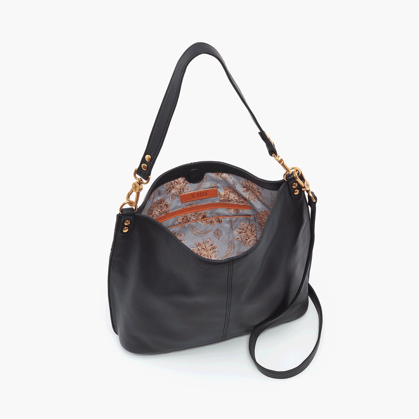 Premium Pebbled Leather Pier Shoulder Bag for Women - Stylish Black Crossbody Purse for Work, Travel & Everyday Use