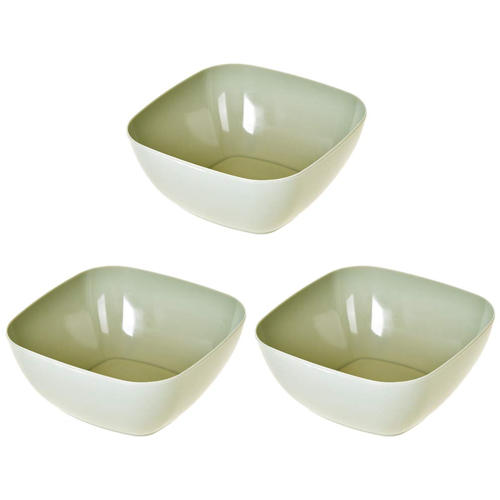 YARNOW 3-Piece Plastic Snack Serving Tray Set - Sweet Serving Platter Bowls for Snacks, Condiments, Food, Cereal & Salad - Perfect for Parties, Picnics, BBQs and Family Gatherings