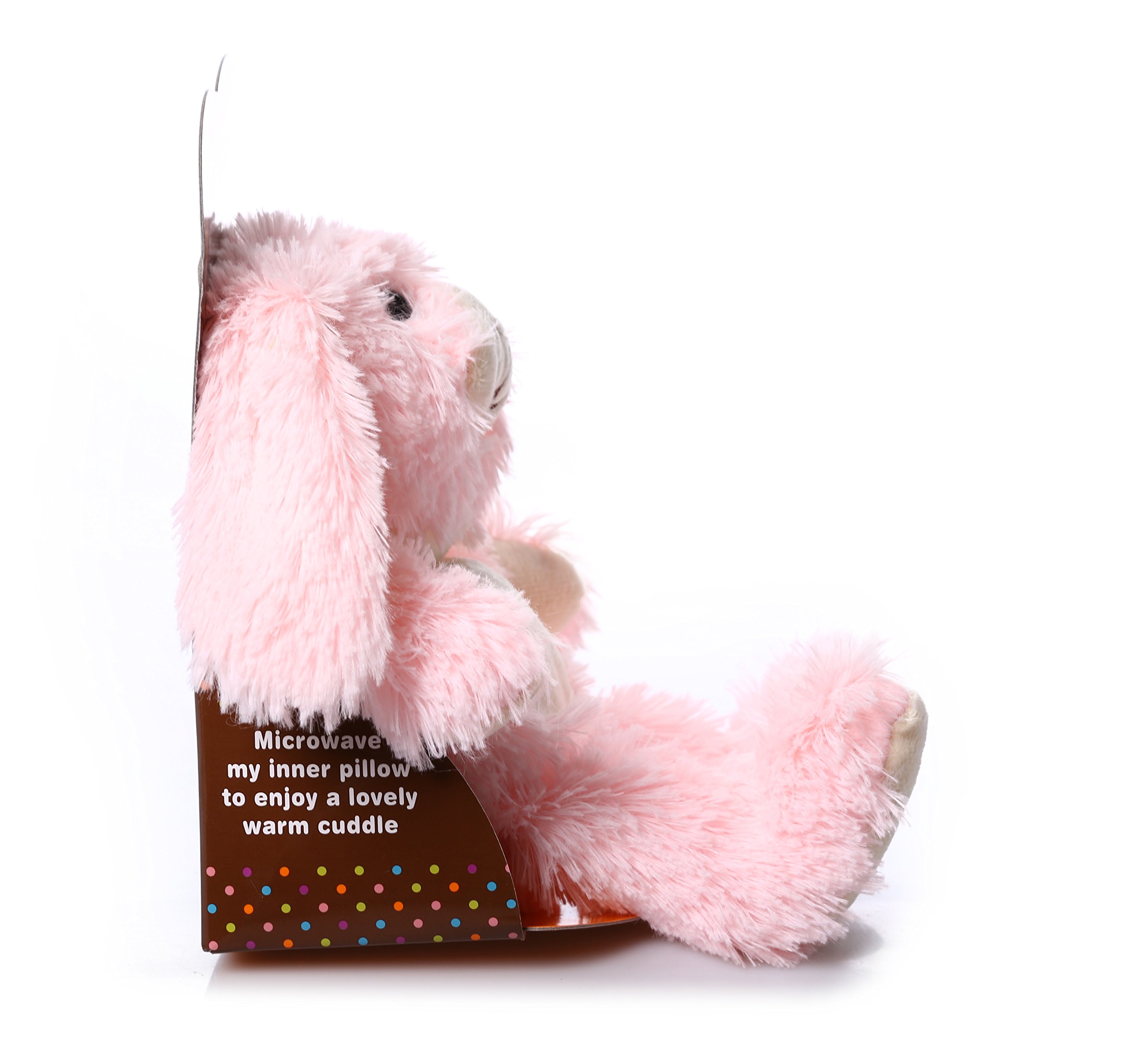 Aroma Home Microwavable Pink Bunny Cozy Hotties - Warm Plush Heating Pad for Women, Perfect for Period Cramps, Back Pain & Winter Comfort