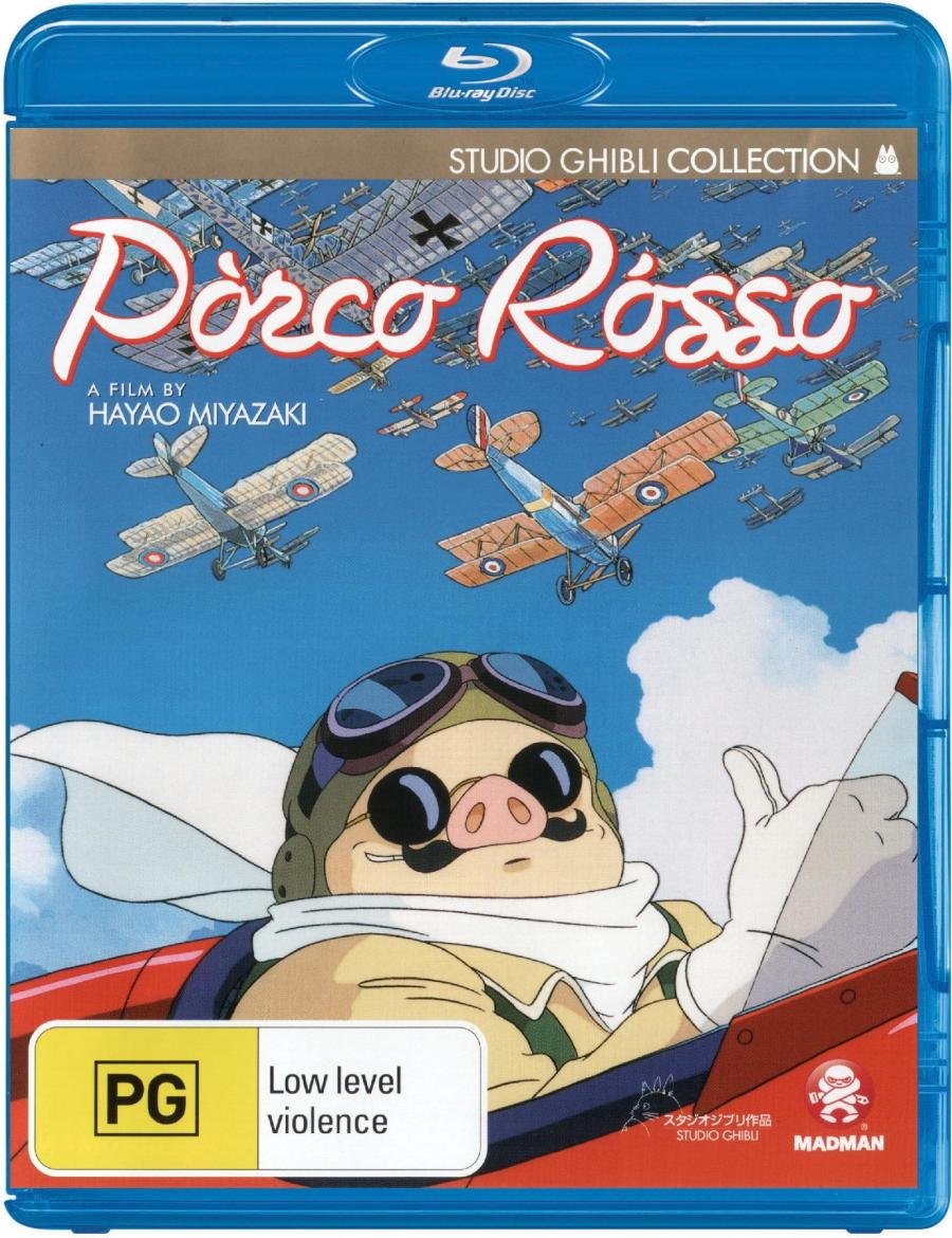 Porco Rosso Blu-ray | Hayao Miyazaki Anime Movie | Studio Ghibli Collection | Region B Import (Australia) - Perfect for Anime Lovers & Studio Ghibli Fans