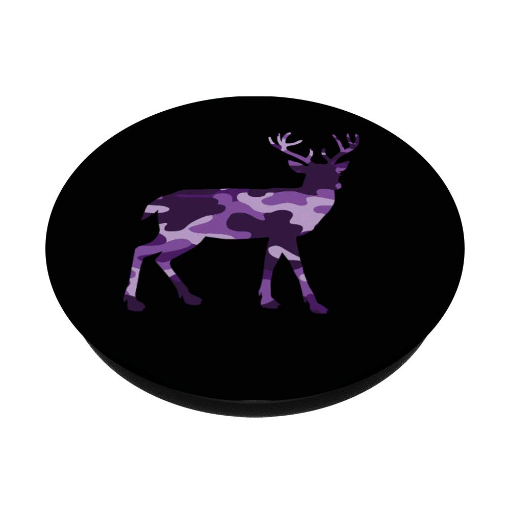 Purple Camo PopSockets PopGrip - Swappable Phone Grip for Hunting, Fishing & Camping | Durable Phone Accessory for iPhone & Android | Perfect for Outdoor Adventures & Daily Use