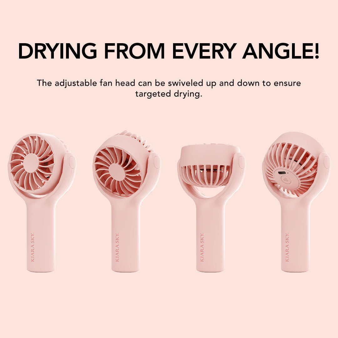 Mini Lash Fan Pink - Portable Handheld Fan for Eyelash Extensions, Makeup & Cooling - Perfect for Salons, Travel & Outdoor Use