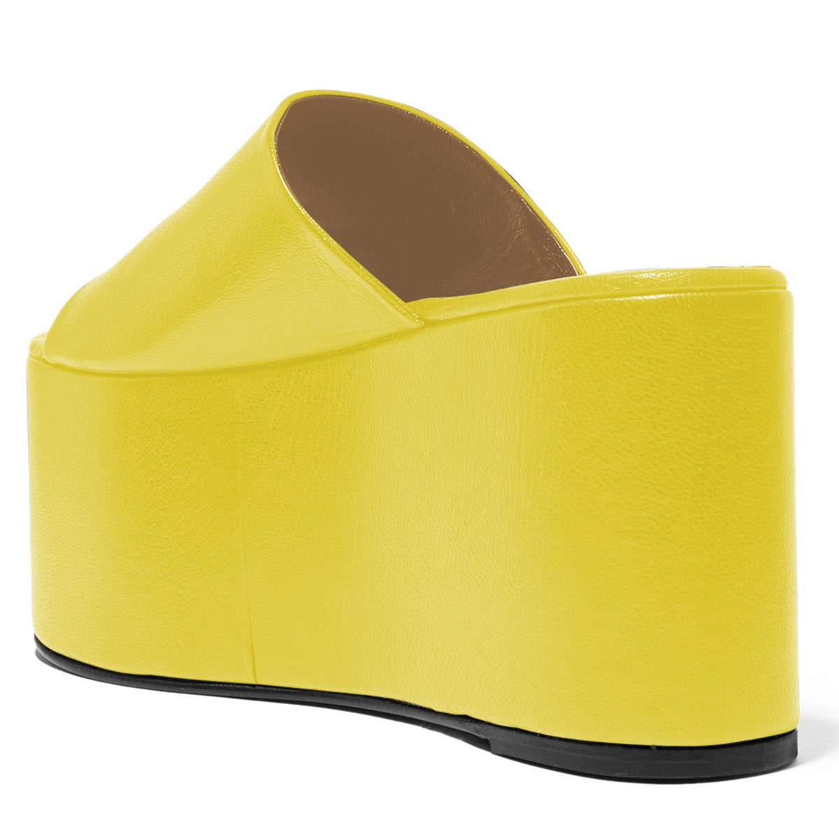 YDN Women's Super Thick Platform High Wedge Heel Sandals - Open Toe Summer Slide Slippers for Casual Wear, Beach & Vacation