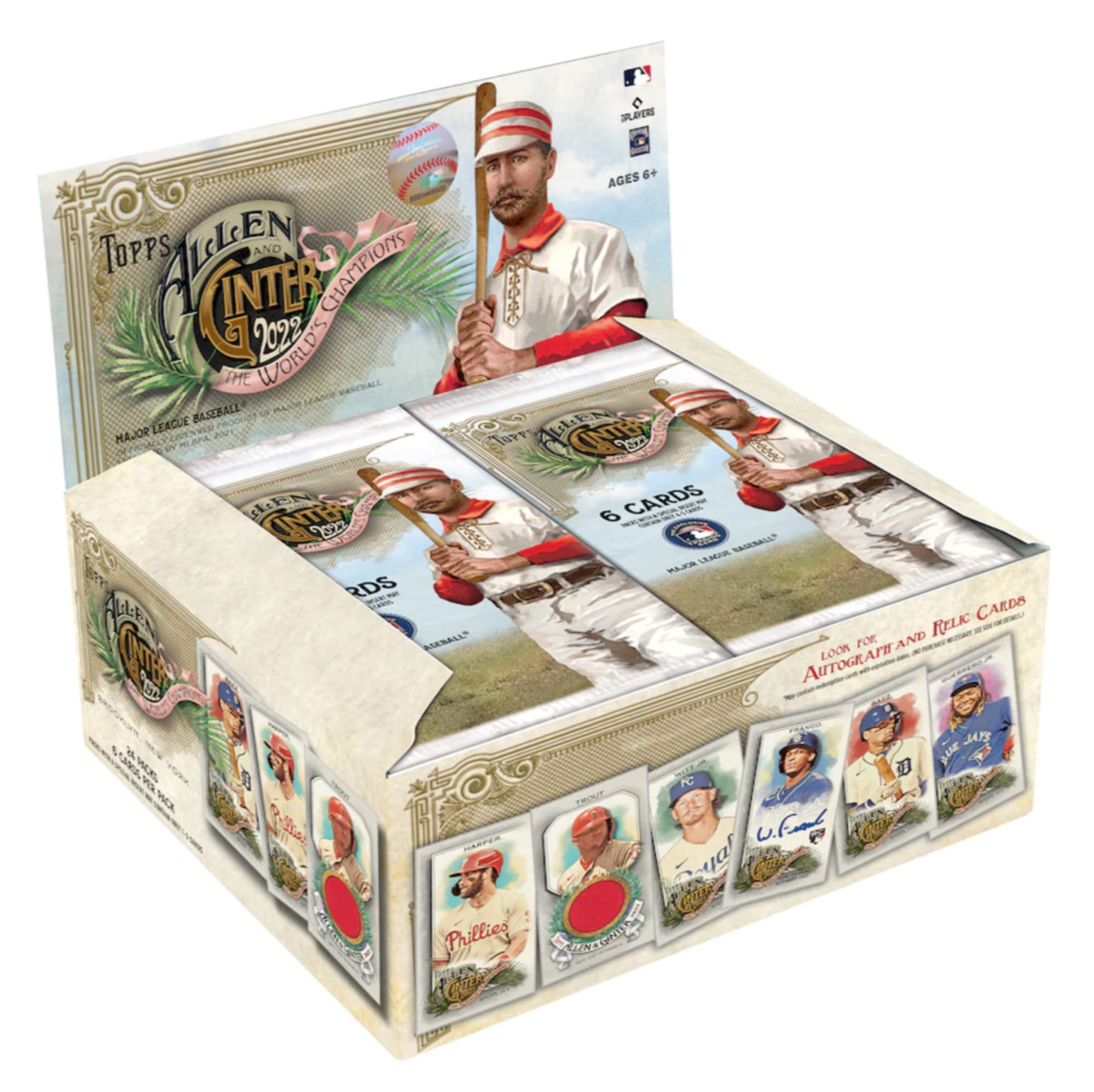 2022 Topps Allen & Ginter Baseball Factory Sealed 24-Pack Retail Box - 144 Trading Cards | MLB Collectibles, Sports Memorabilia | Perfect for Card Collectors, Fantasy Baseball Fans & Gift Giving