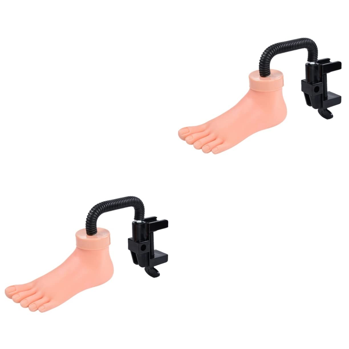 Beatifufu 2-Piece Pedicure Tools Set - Nail Art Equipment with Bendable Foot Model & False Nail Jewelry - Professional Manicure Practice Kit for Home Salon & Nail Art Training | Perfect for DIY Nail Design & Cosmetology Students