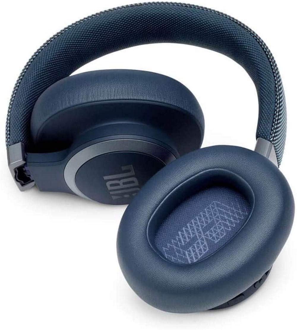 JBL Live 650BTNC Wireless Bluetooth Headphones with Active Noise Cancelling, Over-Ear Comfort, 30-Hour Battery - Perfect for Travel, Work & Music Lovers (Blue)