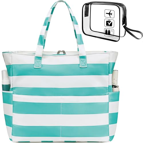 2 Pcs-light Blue & Makeup Bag