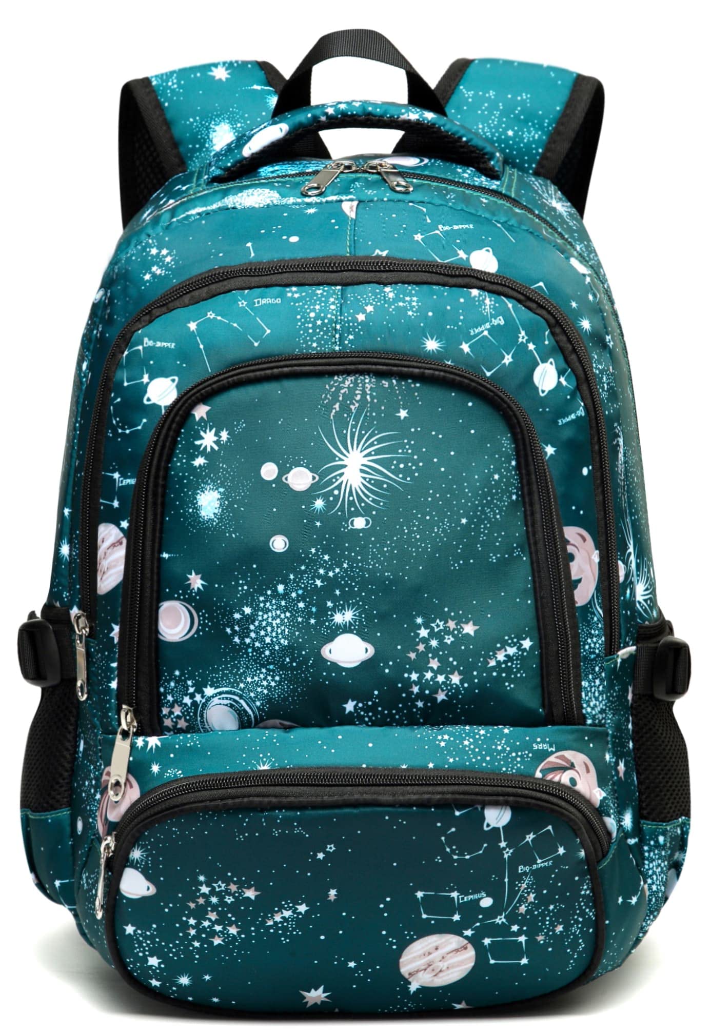 BLUEFAIRY Kids Backpack for Boys & Girls - Durable School Bookbag for Elementary, Middle & High School Students - Lightweight Backpack for Teens - Perfect Back to School Gift & Daily Use (Galaxy Cyan)