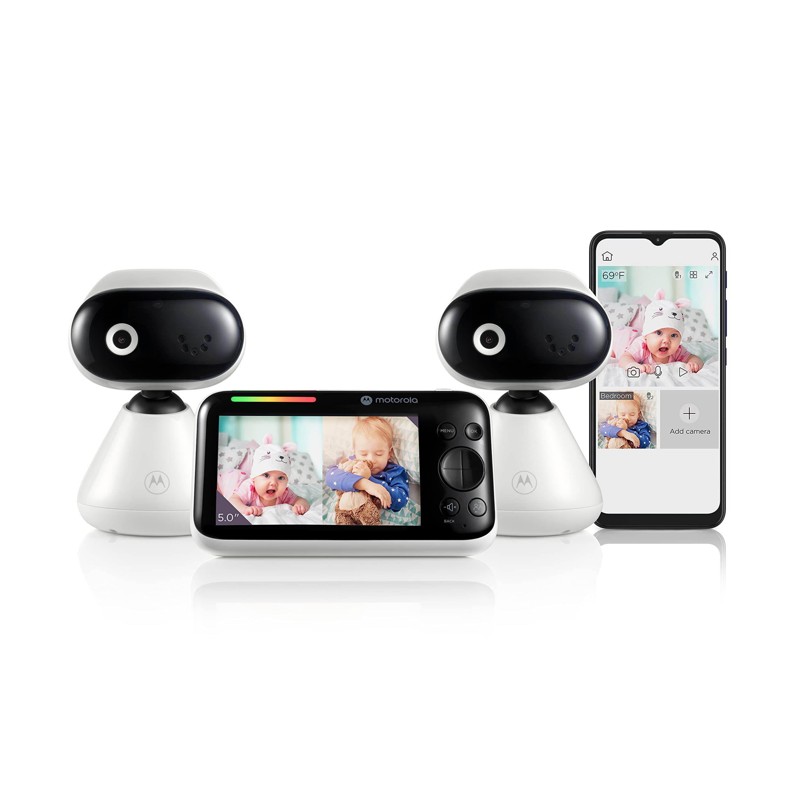 Motorola PIP1500 WiFi Video Baby Monitor with HD Camera, Night Vision & 2-Way Audio - Perfect for Nursery, Toddler Room & Home Security Monitoring