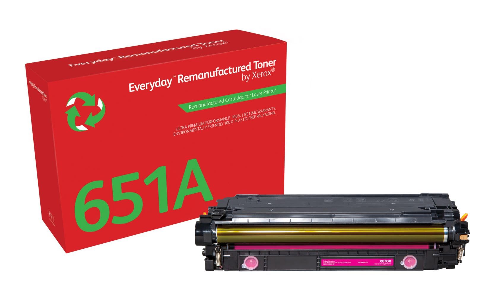 Xerox Magenta Toner Cartridge - Compatible with HP 651A 650A 307A (CE343A CE273A CE743A) | Standard Capacity | For HP OfficeJet Pro Printers | Home & Office Printing Solutions