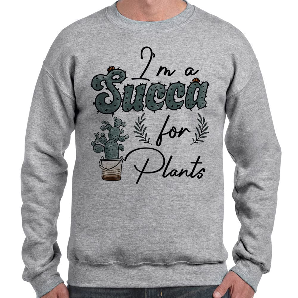 TeesAndTankYou Unisex Plant Lover Sweatshirt - Funny Gardening Gift for Women & Men - Perfect for Plant Enthusiasts, Garden Parties & Cozy Days