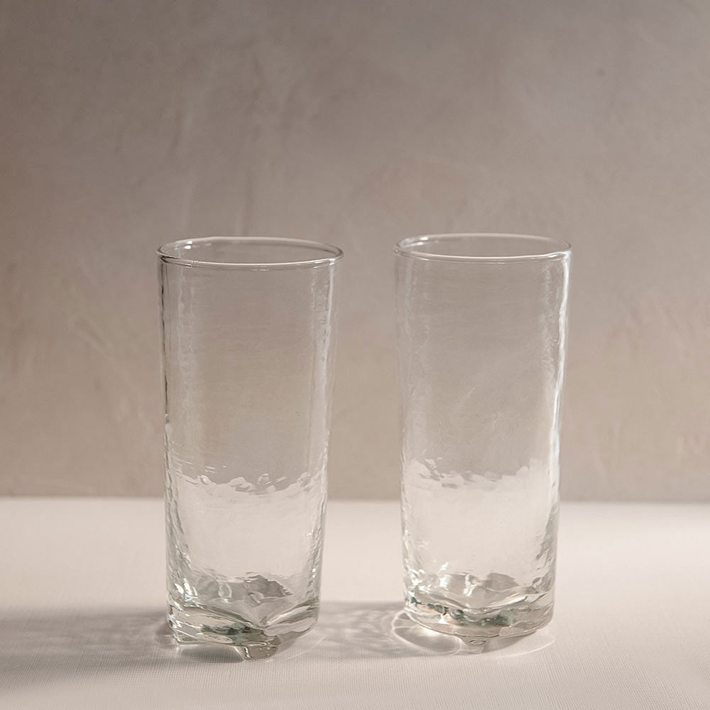 Premium Highball Glasses Set of 4 - 12oz Tall Drinking Glasses for Cocktails, Iced Tea & Juice - Durable Crystal Clear Glassware for Home Bar, Parties & Entertaining