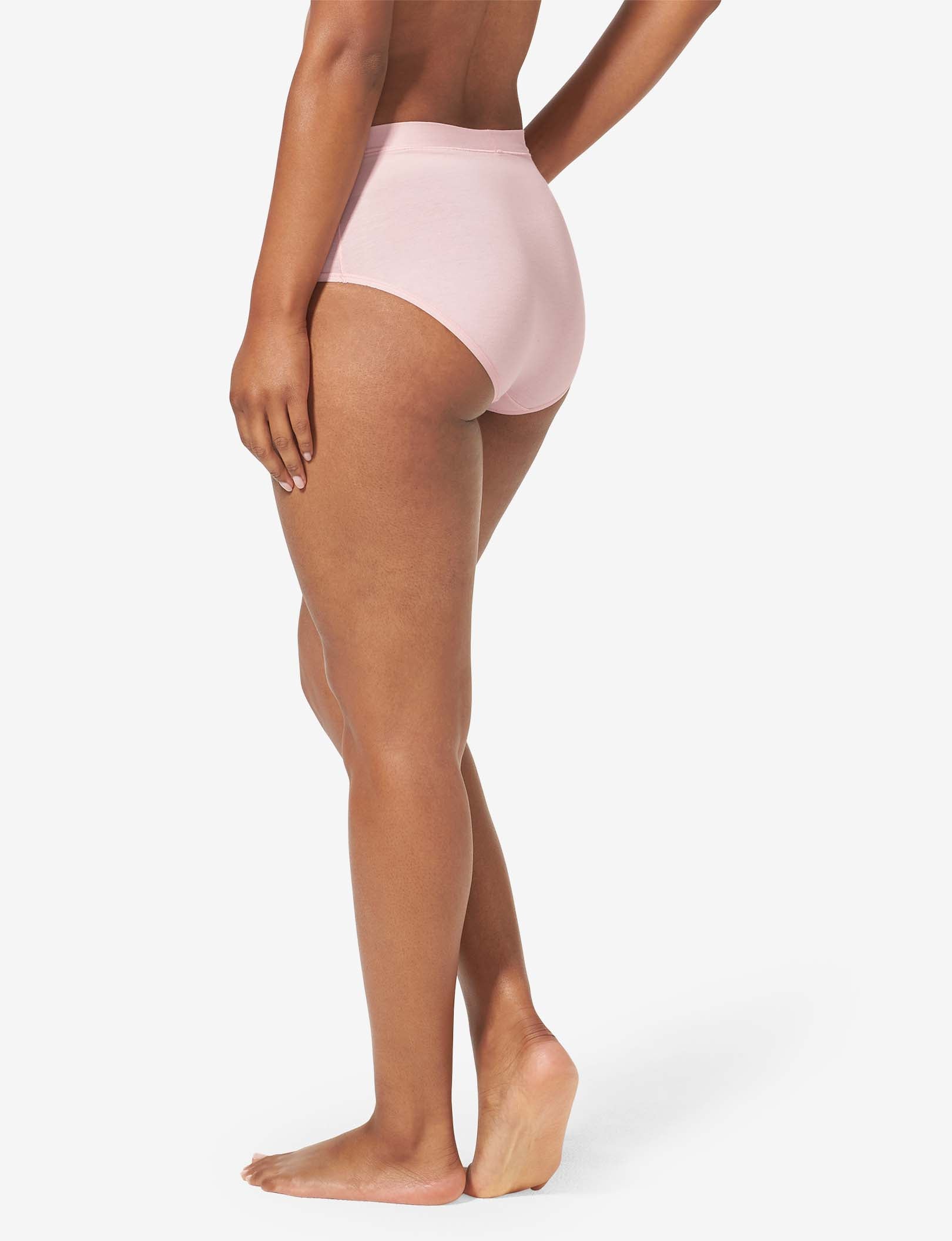 Women's High Rise Cotton Briefs - Soft, Breathable & Comfortable Underwear for Everyday Wear, Workout & Sleep