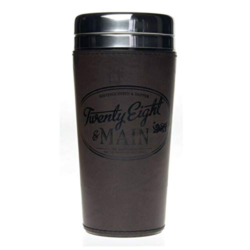 Disney Twenty Eight & Main Faux Leather Travel Tumbler 20oz - Insulated Stainless Steel Cup with Lid & Straw - Perfect for Coffee, Tea & Cold Drinks - Great Gift for Disney Fans, Office & Travel Use