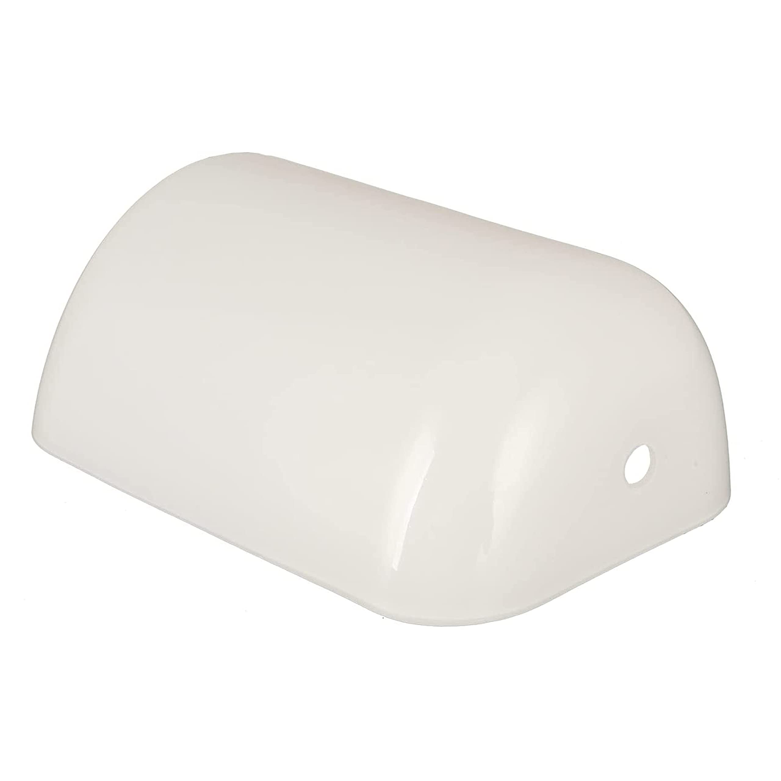 Aspen Creative 23601-11 Milk White Glass Lamp Shade for Bankers, Piano & Pharmacy Lamps - 8.75