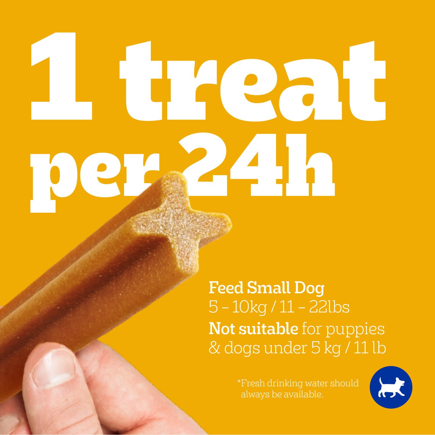 PEDIGREE DENTASTIX Dental Chews for Small Adult Dogs - Original Flavor, 55 Count - Promotes Oral Health & Fresh Breath for Daily Teeth Cleaning Routine