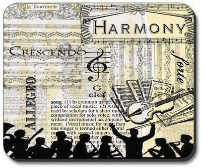 Harmony Brand Art Plates Mouse Pad - Non-Slip Gaming & Office Desk Mat for Computers, Laptops - Perfect for Home, Office, and Gaming Setups