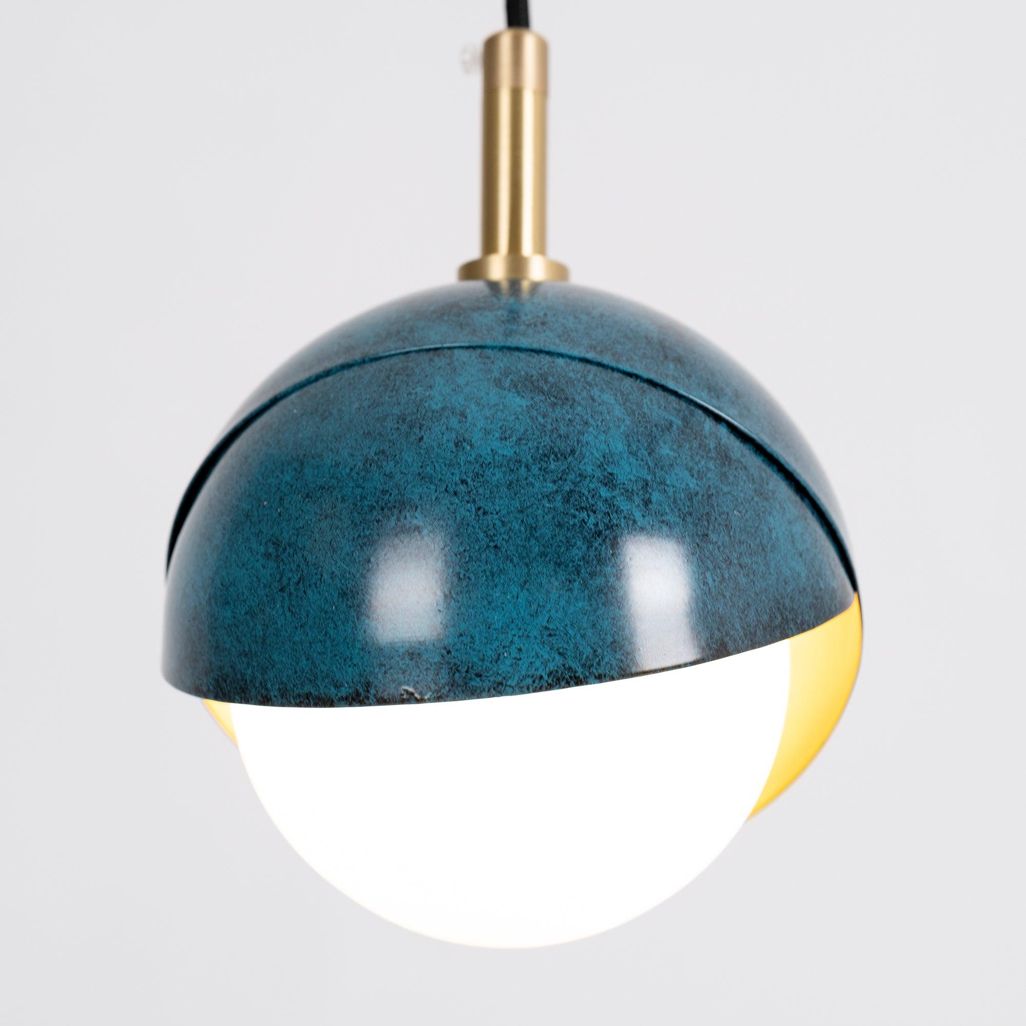 Elegant Blue Drop Pendant Light - Modern Glass Hanging Chandelier for Dining Room, Kitchen Island & Bedroom Decor